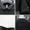 Polos da uomo Top Skinny Polo Shirts NESSUNA MAGGIO DI LOGO PER UOMINO UOMO NERO CON TAGLIO CHIEDE ELASTICHE 2024 Slimt