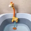 Giraffe elektrische Spray Wasser Squirt Sprinkler Baby Bad Spielzeug Badewanne Duschpool Badezimmer Spielzeug für Säuglinge Babys Kleinkinder Geschenke 240418