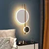 Duvar lambaları IWP Modern Geometrik Işık İç Menöz Minimalist Başucu Demir Led Dekor Sconce Oturma Odası Koridor Merdiven Lambası