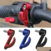 Andere interieuraccessoires Aluminium Aluminium Legering Motorfiets Enkele gat Haakhelmzak Holder voor Dirt Bike Electric Scooter -bromfiets DR OT5DK