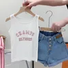 Kleidung Sets Kinderkleidung Mädchen Sommer 3 PCs Set Kinderkoreaner Edition Feste Farbbrief Streife Langarmhemd Denim Shorts