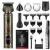 Hatteker 6 in 1 hair clipper set trimmer cutting machine for man USB charging electric shaver clippe 240411