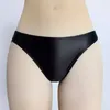 Culotte de femmes de lingerie brillante glacée sous-vêtements en soie de glace sans couture plus taille sexy basse taille