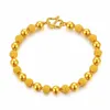 Bracelet Gold 999 pour les femmes Ajustement 3D Fashion Gift Transfer Perle Chain 18K Bijoux 240423