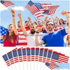 Banner vlaggen Hand geleid Amerikaanse 4e van JY Independence Day USA Patriotic Days Parade Party Flag met Lights S Drop Delivery Home Gard Dhopt