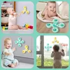 Baby Bath Toys 1pcs Montessori Baby Bath Toys for Boy Enfants Bathing Sucker Spinner Aspirner Tup Tust Kids Gifts Funny Child Rattles Teether