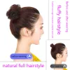 Chignon Women's Claw Clip Buns Buns Syntetyczny Curly Chignon Ombre Claw Hair Buns Buns Updo Claw Clip in Hairpiece for Women