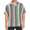 Men's Casual Shirts Mens Button Down Beach 3d Print Colorful Graffiti Zebra Pattern Hawaiian Shirt Short Sleeve Aloha