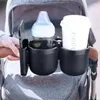 Kinderwagen Teile 3-in-1 stabiler Nicht-Schlupfbecher-Halter mit Telefonrotationrad für Walker Scooter Rollstuhl Accessoris