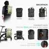 Rhinowalk Bike Pannier Bag 22L Helt vattentät bagageutrymme Backback Capacitet Multifunktionell bakre rack cykelväska axelväska 240418