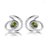 Boucles d'oreilles 925 Silver Open Shiny Zircon hypoallergénique pour les femmes créatrices irrégulières de luxe Engagement Gift Bijoux Accessoires