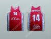 Custom Nay Name Mens Youth/Kinder Dirk Nowitzki 14 S.Oliver Wurzburg Red Basketball Trikot Top S-6xl