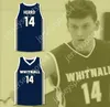 Пользовательский nay name Mens Youth/Kids Tyler Herro 14 Whitnall High School Farcons Navy Blue Basketball Jersey 2 сшита S-6xl