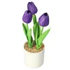 Kwiaty dekoracyjne sztuczne tulipanowe plastikowe rośliny Fałszywe rośliny Wedding Garden Decor Home Party Office Room Dekoracja