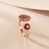 Wysokiej jakości różowe złoto pierścionki S925 srebrny otwartego pierścienia dla kobiet, wysokiej klasy i modablela luksusowa biżuteria dla kobiet rocznicą zaręczynową