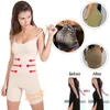 Cami Shapewear für Frauen Bauchkontrolle Onepiefe Bodysuit mit mittlerem Oberschenkel Butt Lifter Ganzkörper Shaper Shorts 240428