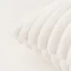 Oreiller inyahome couvre à lancer blanc en peluche fausse fur accentuer texturé moderne pour canapé canapé chaise de lit cojines décorativos coussin