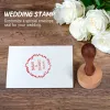 Craft Personnalismed tampon personnalisé Stacle Stamp Weddding Seal Stamp Logo pour invitation papeterie Nom personnalisé Brandage de mariage commercial