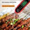 Digital Food Thermometer Küchensonden Thermometer Fleisch BBQ Thermometer Dual Sonde Design wasserdichte Kochwerkzeuge 240415