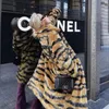 Pelliccia di pelliccia in finto imitazione cappotto tigre tigre allungata cappotti artificiali autunno inverno calda e consegna di overboat gocce di goccia Appa dhuah