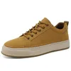 Casual Shoes Italian Brand Men's Genuine Leather Thick Soled Workwear British Style Sports Elevated