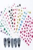 Красочный звездный дизайн 3D наклейки для ногтей переносят ползунки для DIY ногти