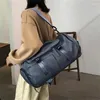 Bolsas escolares Bolsa de viagem de grande capacidade Bolsa de armazenamento Carregar Bolsa de mochila à prova d'água da Duffel Mulheres Oxford ombro 2024