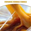 Dijkartikelen Sets Chocolade Fork Candy Making Supplies Kit Cheese Fondue Forks Dompel Tool Round Crafting