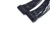 NEU 32 cm ATX 24PIN 1 bis 2 Port Netzteil Verlängerung Kabel PSU MALE TO FEMALT SPLITTER