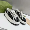 Designer Tennis shoes canvas shoes Beige Blue Washed Jacquard Denim Women Shoes Ace Rubber Sole Embroidered 1977 Casual Sneakers high quality big size