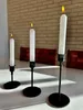 キャンドルホルダー3ブラックの装飾的なメタルテーパーセット - リビングルームに推奨されるダイニングエリアと特別なイベント