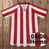 2005 2006 Sunderland Retro Mens voetbaltruien Home Red Wit weg Black voetbal shirts korte mouwen volwassen uniformen