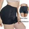 Kvinnor sömlös rumpa lyftare Boyshort Padded Ass Up Panties Hip Enhancer Underwear Lifts Boxers Fake Brazillian Butt 240426