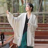 Kurtki damskie luźne kurtka koszuli okłada moda bawełniany lniany chiński płaszcz damskie ubrania zen zen cardigan na letnie cienkie topy