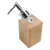 Décor de distributeur de savon liquide Bouteille à main rechargeable shampooing Bamboo Cuisine en bambou pour lavabo Voyage de lotion