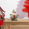 Kandelaars Kersthouder Lantaarn Smeedijzeren Santa Claus Elk Snowflake Candlestick Year Table Decoratie