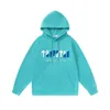 Trapstar Rainbow Gradient Letter Tiger Head Embroidered Hoodie Long Pants Sports Guard Set