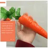 Decorative Flowers 4 Pcs Artificial Carrot Fake Vegetables Po Prop Food Decor For Easter Decorations Foam Carrots Toy