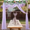 Fleurs décoratives Yan Purple lilas de mariage artificiel Arc Swag Floral Arrangement pour la cérémonie de réception de la cérémonie DÉCORS DE TROUPE