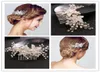 Vintage Wedding Bridal Hair HEMBECE Srebrny kryształowe akcesoria do włosów dhinestone kwiat Pearl Biżuter Pałąk korona Tiara PR3291276