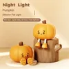 Lumières nocturnes Halloween Ornements légers Exquis Cartoon Design mignon Pumpkin pas facilement endommagé Matériaux de haute qualité décorations de maison