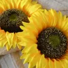 Fleurs décoratives 8pcs Big Sunflower Head 13cm Fleur artificielle DIY Acce Crafts Wreath Mur Home Decor Garden Party Mariage Ornement