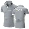 Polos para hombres Cz Ceska Zbrojovka 2023 Hombres NUEVA VENTA SUMERA Moda Algodón ALGOY POLOS CAMISO DEL CAMISO CALIFICADO COLOR SLIM TOP TOP T240425