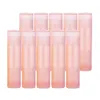 Makeup Brushes 4x10x 5G Empty Lipstick Tubes Refillable Lip Gloss Bottles Vials Pink