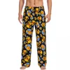 Ropa de dormir para hombres Pantalones de pijama de pato de goma amarillo impreso personalizado