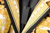 Erkek Blazer ceket lüks takım elbise çiçek ceket klasik yaka ceket düğün partisi balo kostümü homme 240412