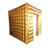 Dostosowana struktura kostki złoto -srebrny namiot ślubny nadmuchiwane foto -kabot