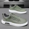 Het försäljning plus storlek casual skor vit svart mörk brun grön grå herr affärsskor andas sport sneakers size39-44 gai