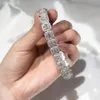 Baguette van topkwaliteit en ronde VVS Moissanites Moissanite Diamond Tennis Bracelet