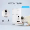 犬用アパレルスローチ猫と犬のポーションコントロール用のHDカメラスマートフードディスペンサー付き自動ペットフィーダー